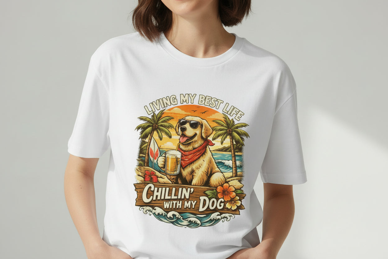 Dog Love Oversized T-Shirt - Premium 100% Cotton