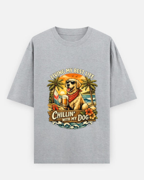 Dog Love Oversized T-Shirt - Premium 100% Cotton